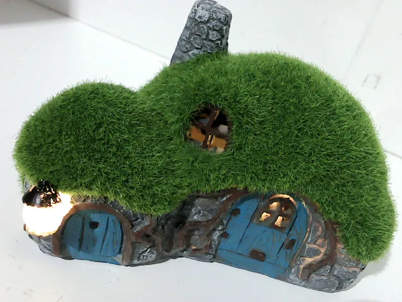 Fairy Garden Hobbit House Light Up Home Decor Accessory