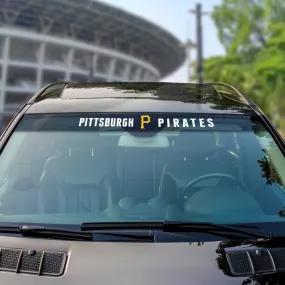 Fanmats Pittsburgh Pirates Sun Stripe Windshield Decal 3.25" x 34"