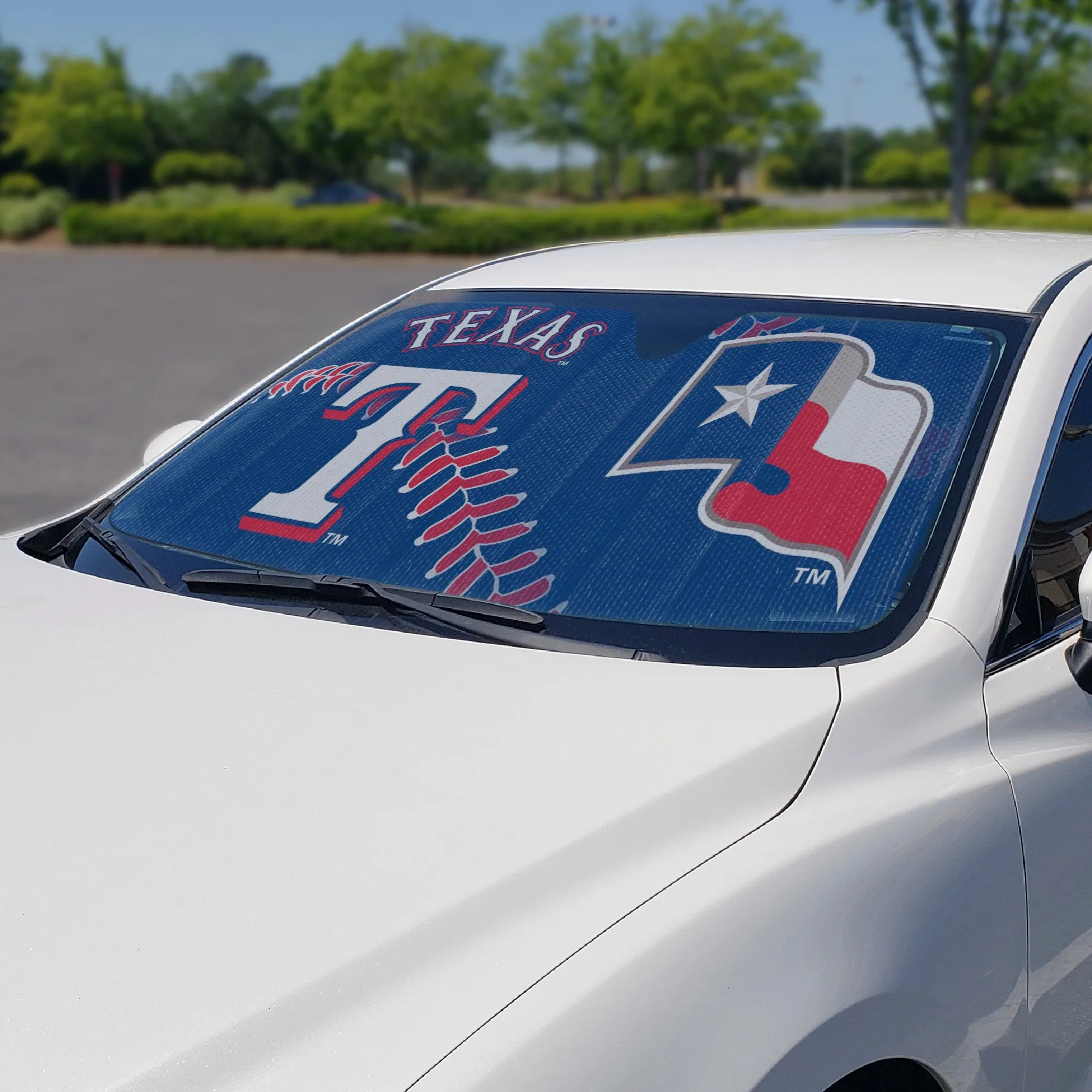 Fanmats Texas Rangers Windshield Sun Shade