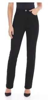 FDJ Peggy Straight Leg Jean 6627250-BLK Black