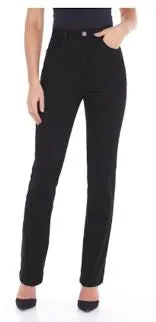 FDJ Peggy Straight Leg Petite Jean 8627250-BLK Black