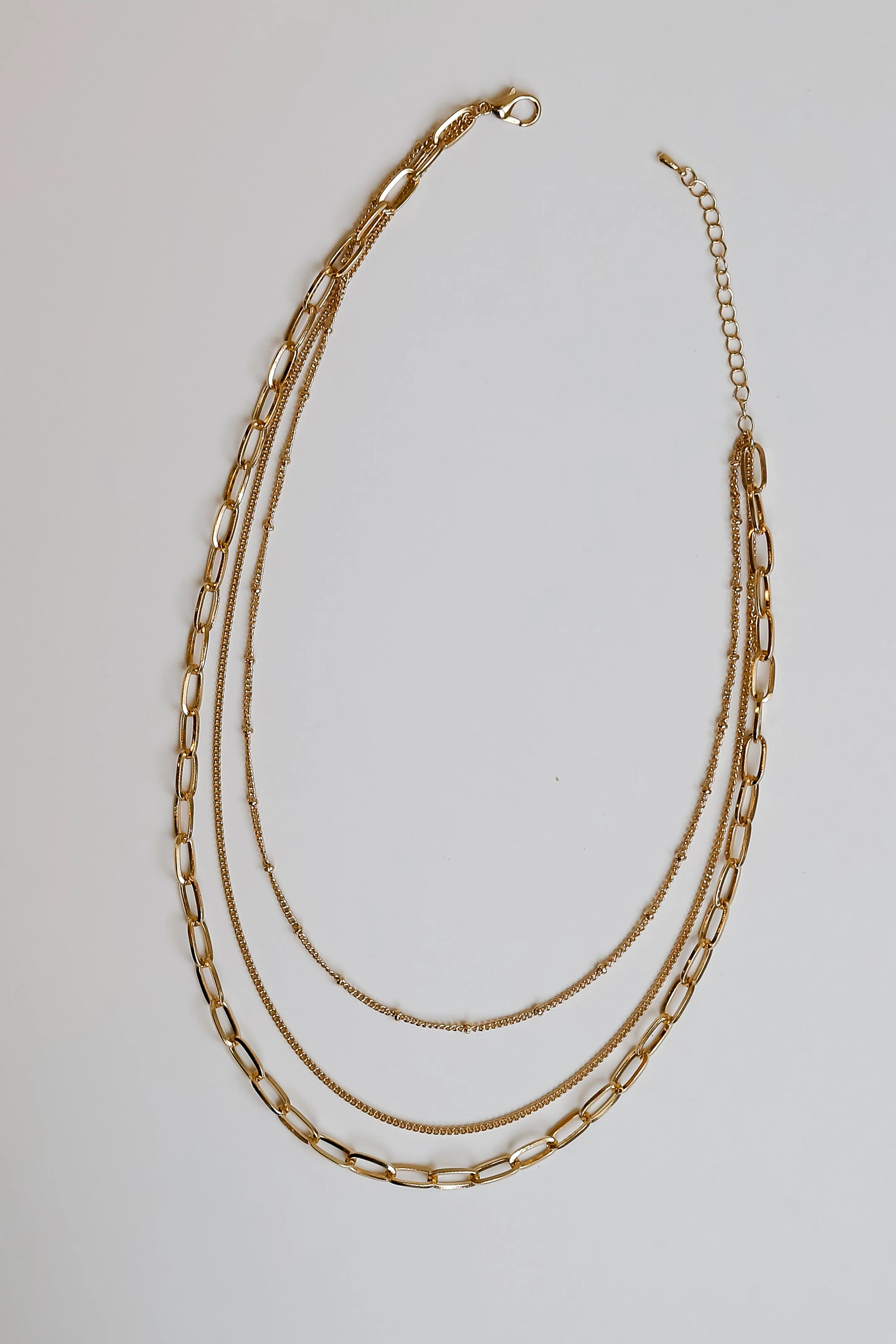 FINAL SALE - Erin Gold Layered Chain Necklace