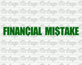 Financial Mistake Sticker