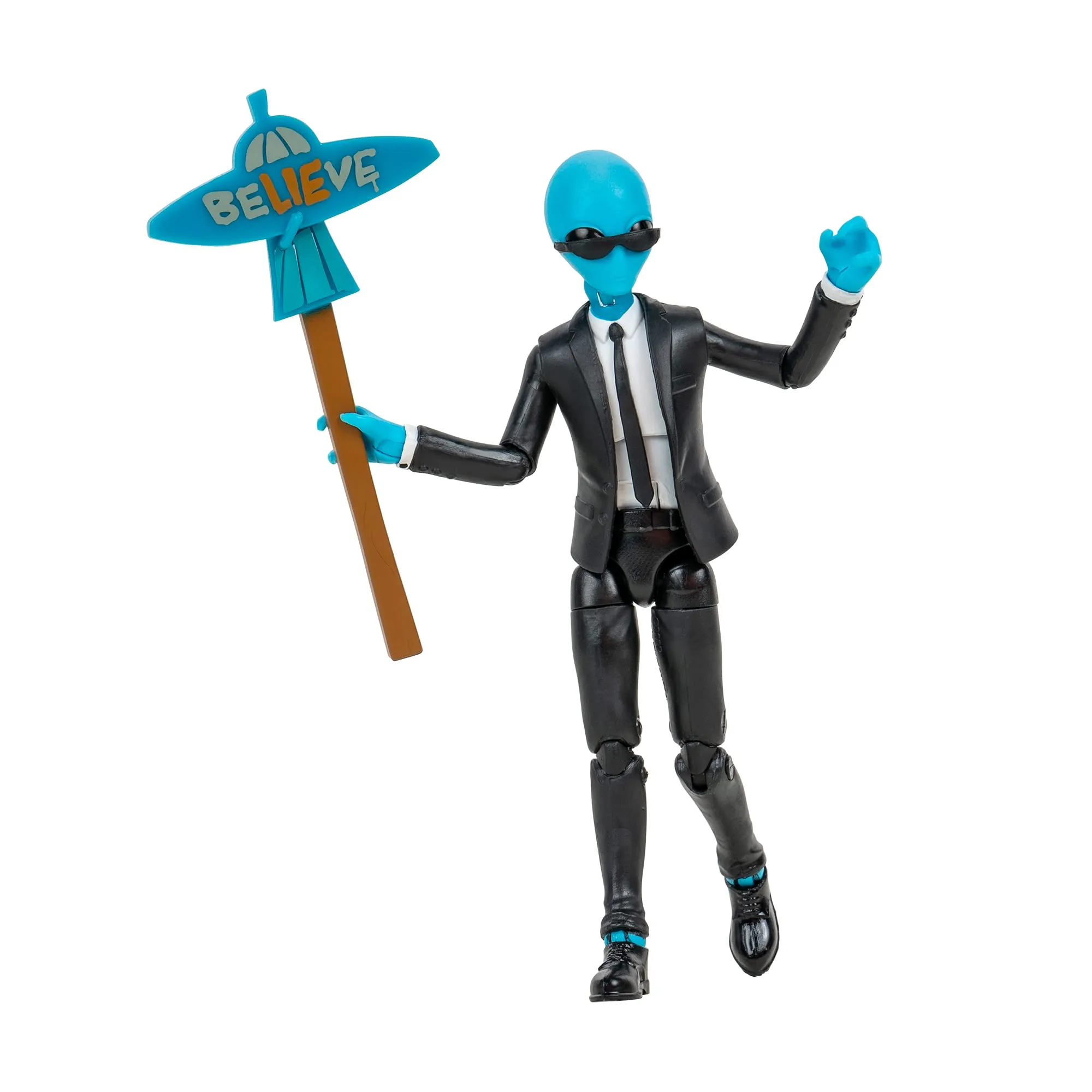 Fortnite Emote Series Human Bill 4-Inch Figure with Lil’ Saucer Vehicle