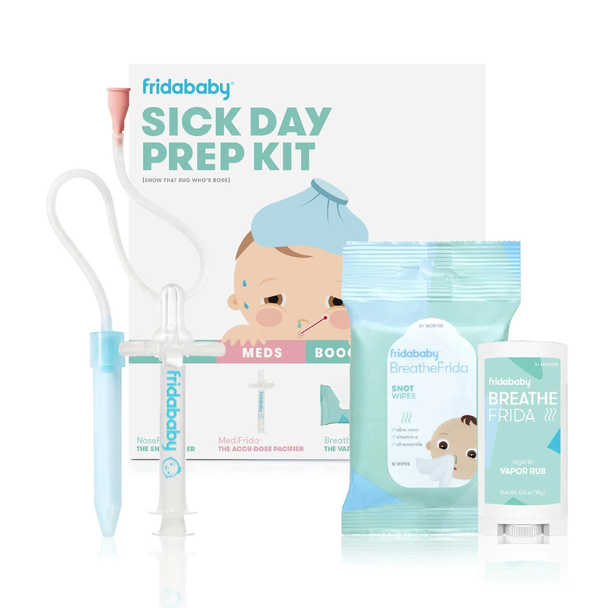 Frida Baby Sick Day Prep Kit Essential Allergy Relief Set for Babies