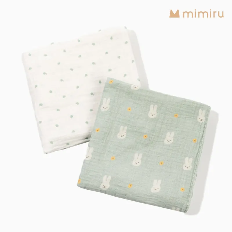 GGUMBI Mimiru Muslin Blanket 2pcs