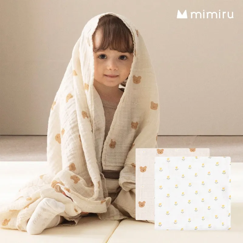 GGUMBI Mimiru Muslin Blanket 2pcs