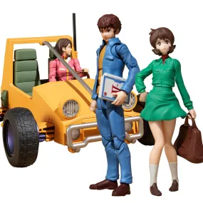 G.M.G. Earth Federation 07 Amuro Ray & Frau Bow and 08V-SP General Soldier & Buggy Set Box (with Gift)