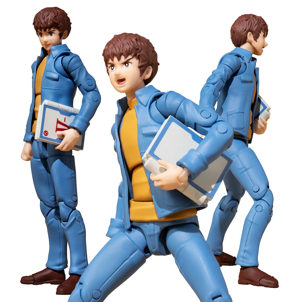 G.M.G. Earth Federation 07 Amuro Ray & Frau Bow and 08V-SP General Soldier & Buggy Set Box (with Gift)