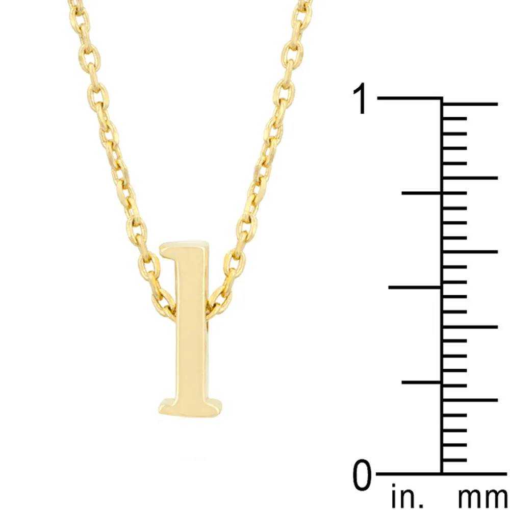 Golden Initial L Pendant