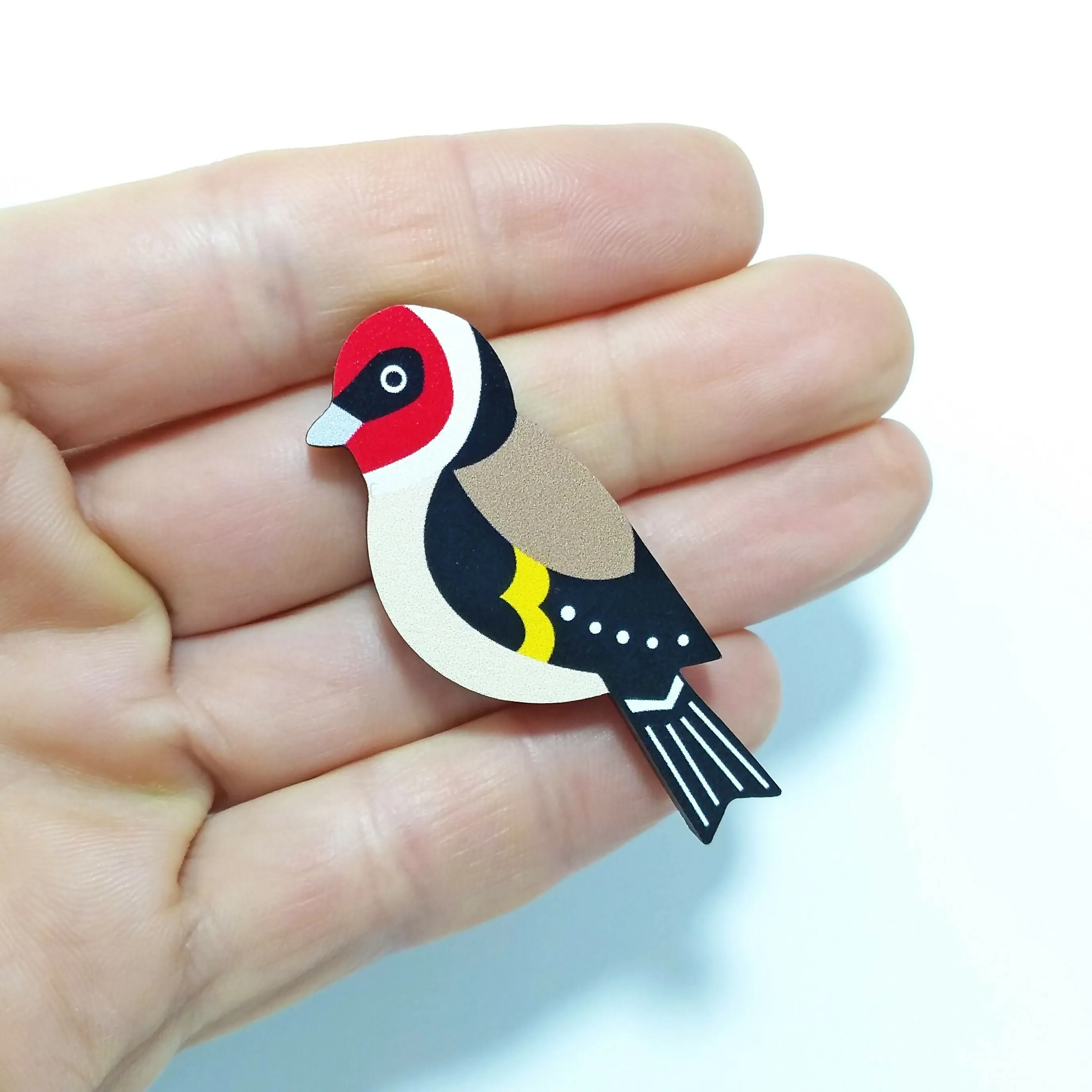 Goldfinch Pin Badge