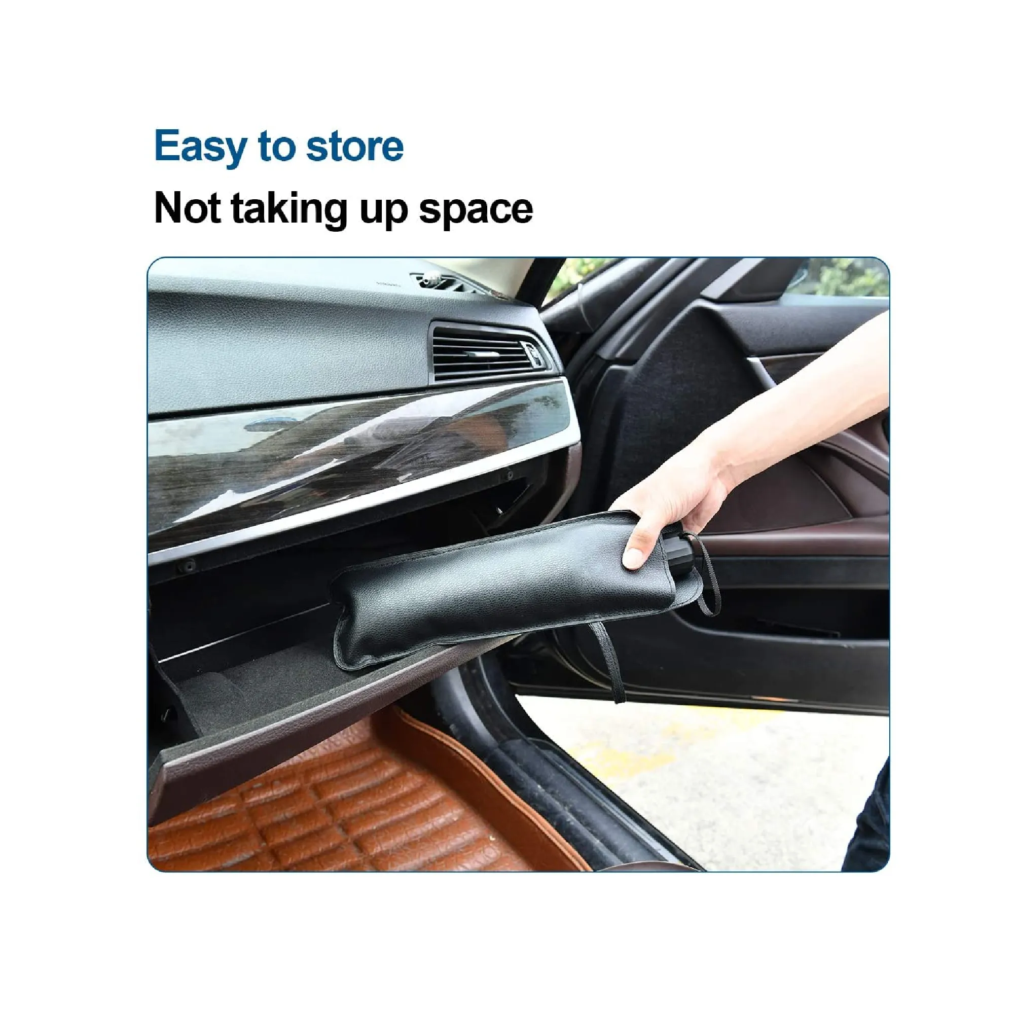 Helloleiboo Car Windshield Sun Shade UV Rays Protector