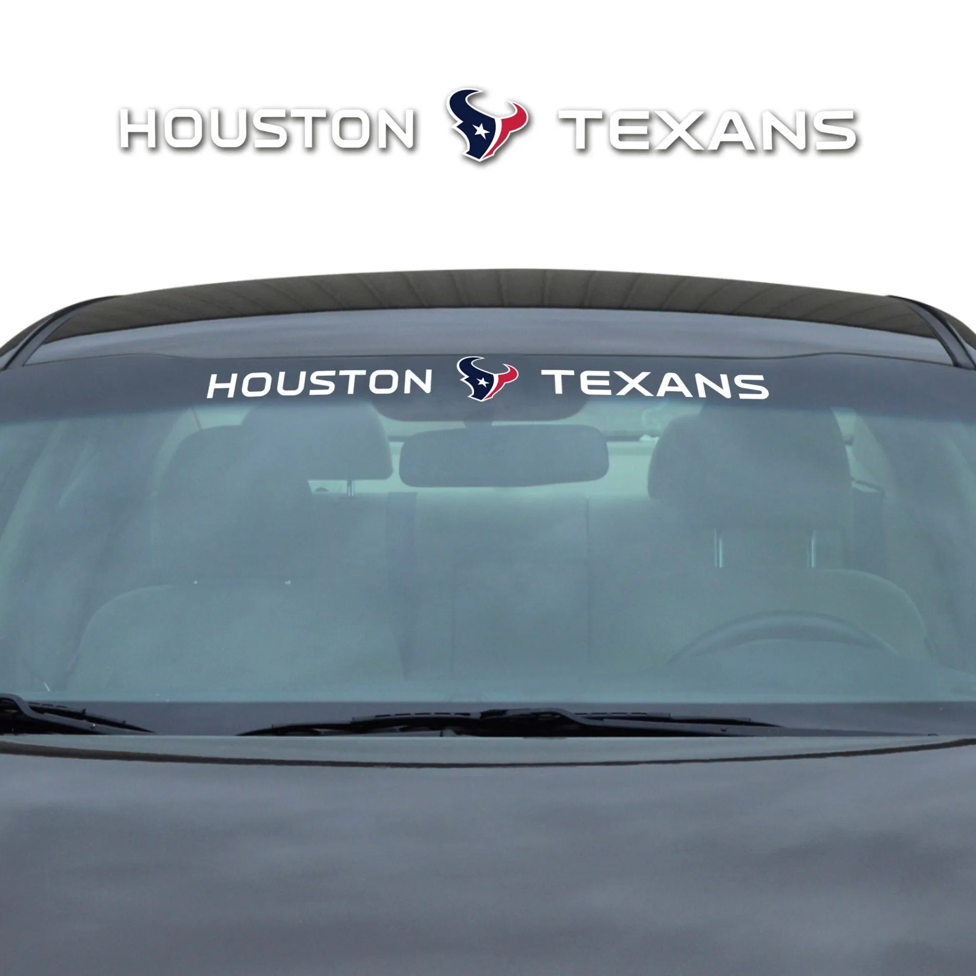 Houston Texans Sun Stripe Windshield Decal 3.25 in. x 34 in.