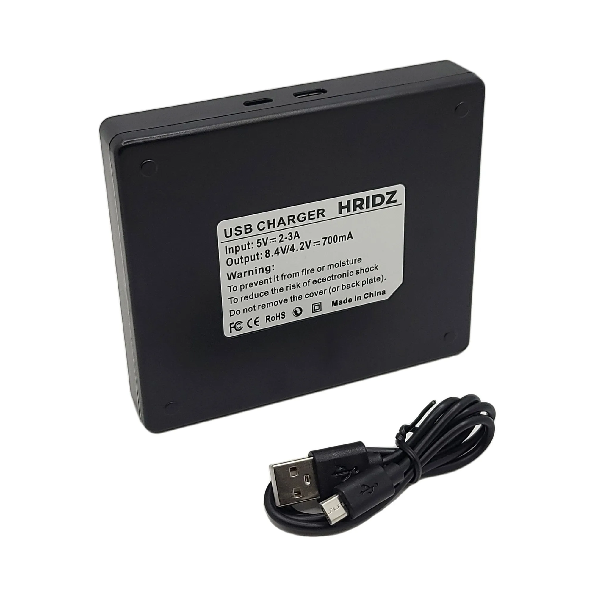 Hridz FD1 Dual Charger For Sony NP-BD1 FD1 BC-CSD DSC-T90 T200 T300 T500 T700 T900 TX1