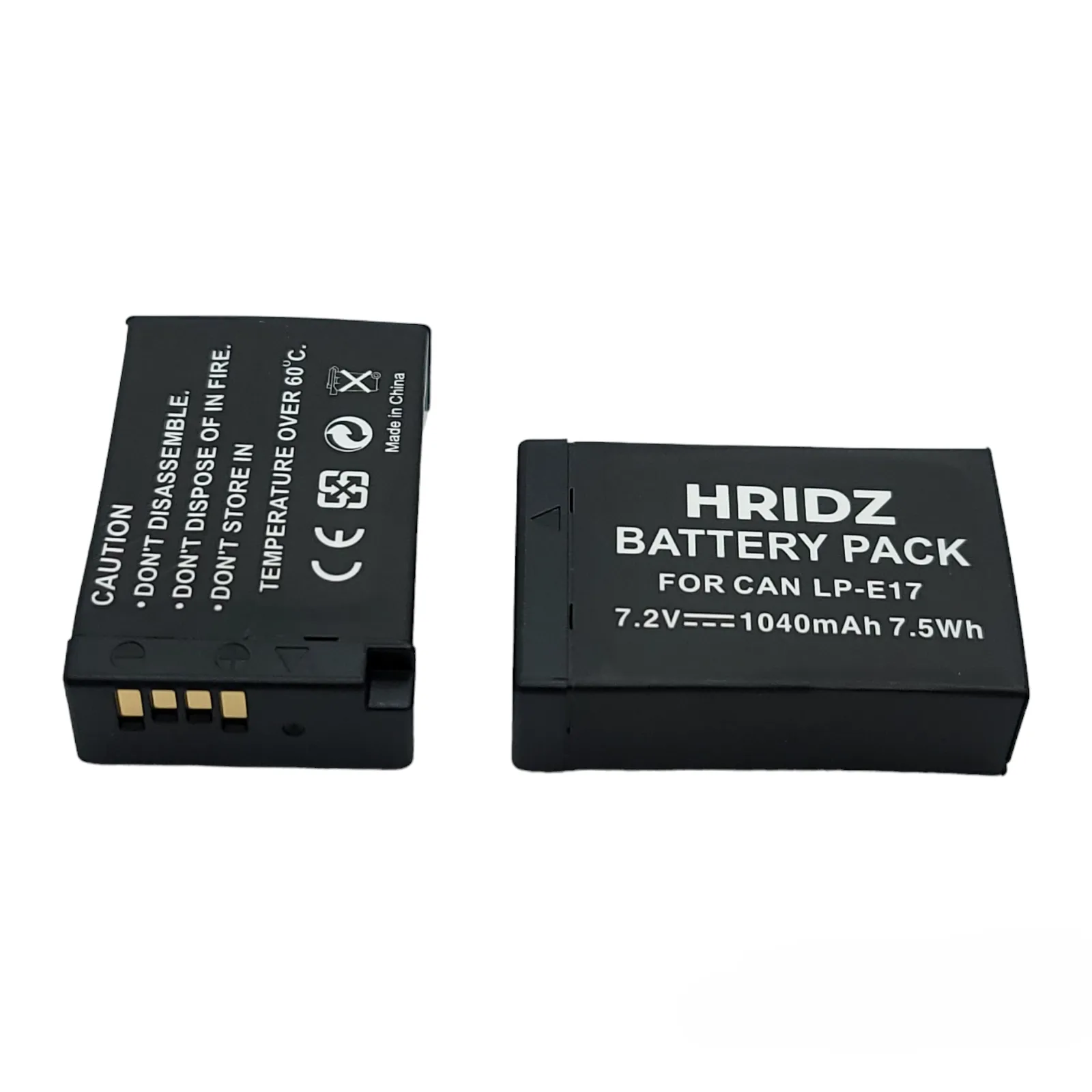 Hridz LP-E17 Batteries & Dual Charger For Canon EOS M6 200D 200D 77D 750D 760D 8000D