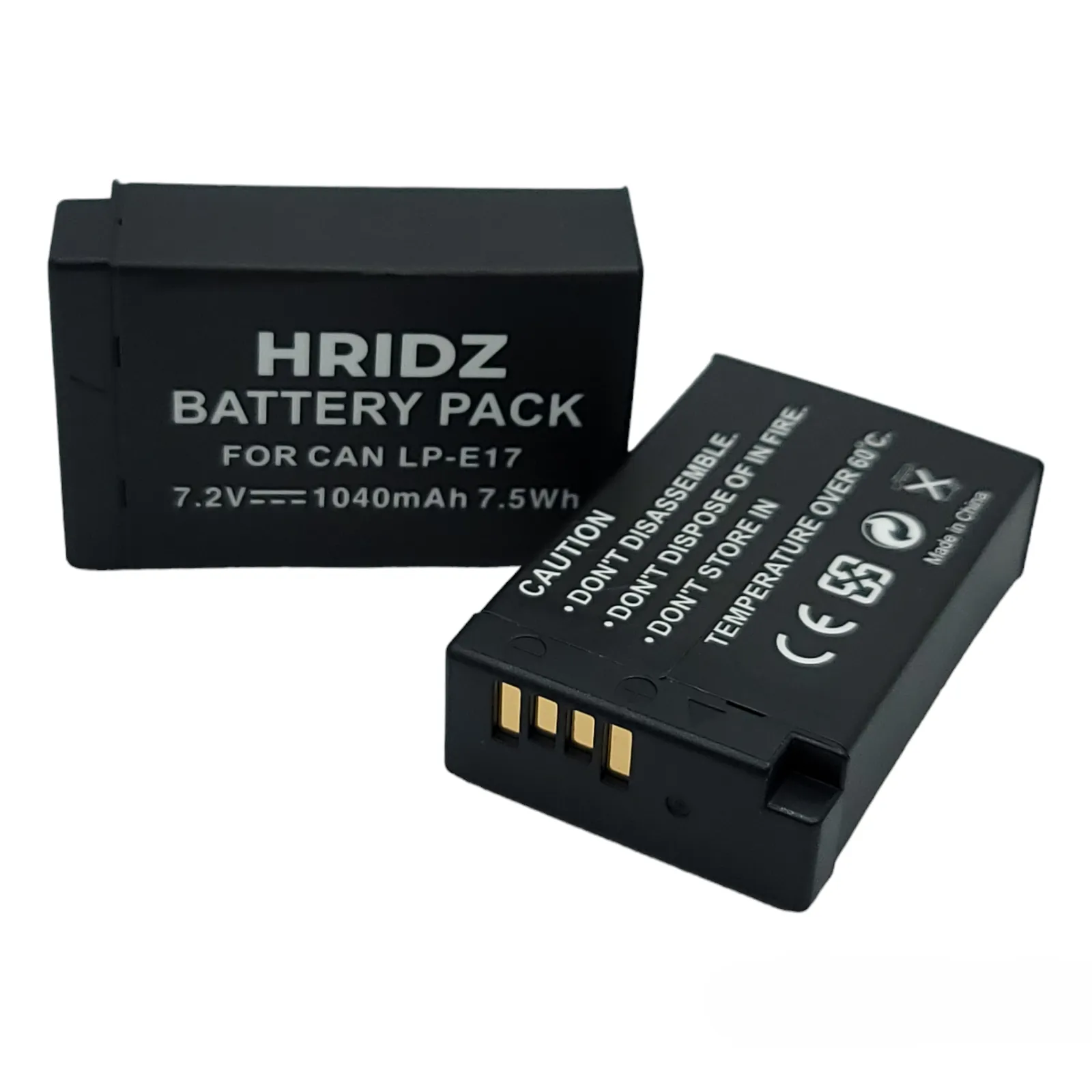 Hridz LP-E17 Batteries & Dual Charger For Canon EOS M6 200D 200D 77D 750D 760D 8000D