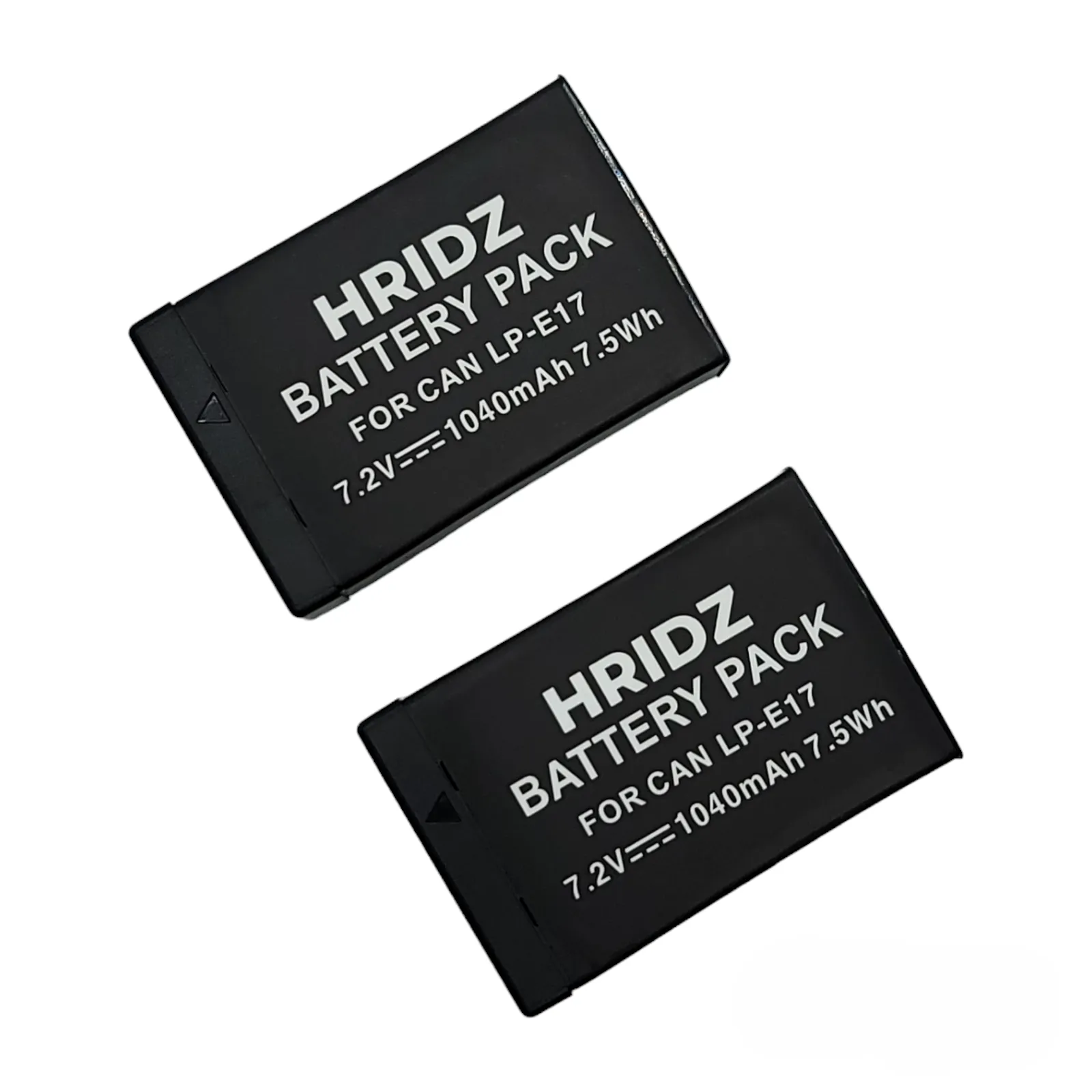 Hridz LP-E17 Batteries & Dual Charger For Canon EOS M6 200D 200D 77D 750D 760D 8000D