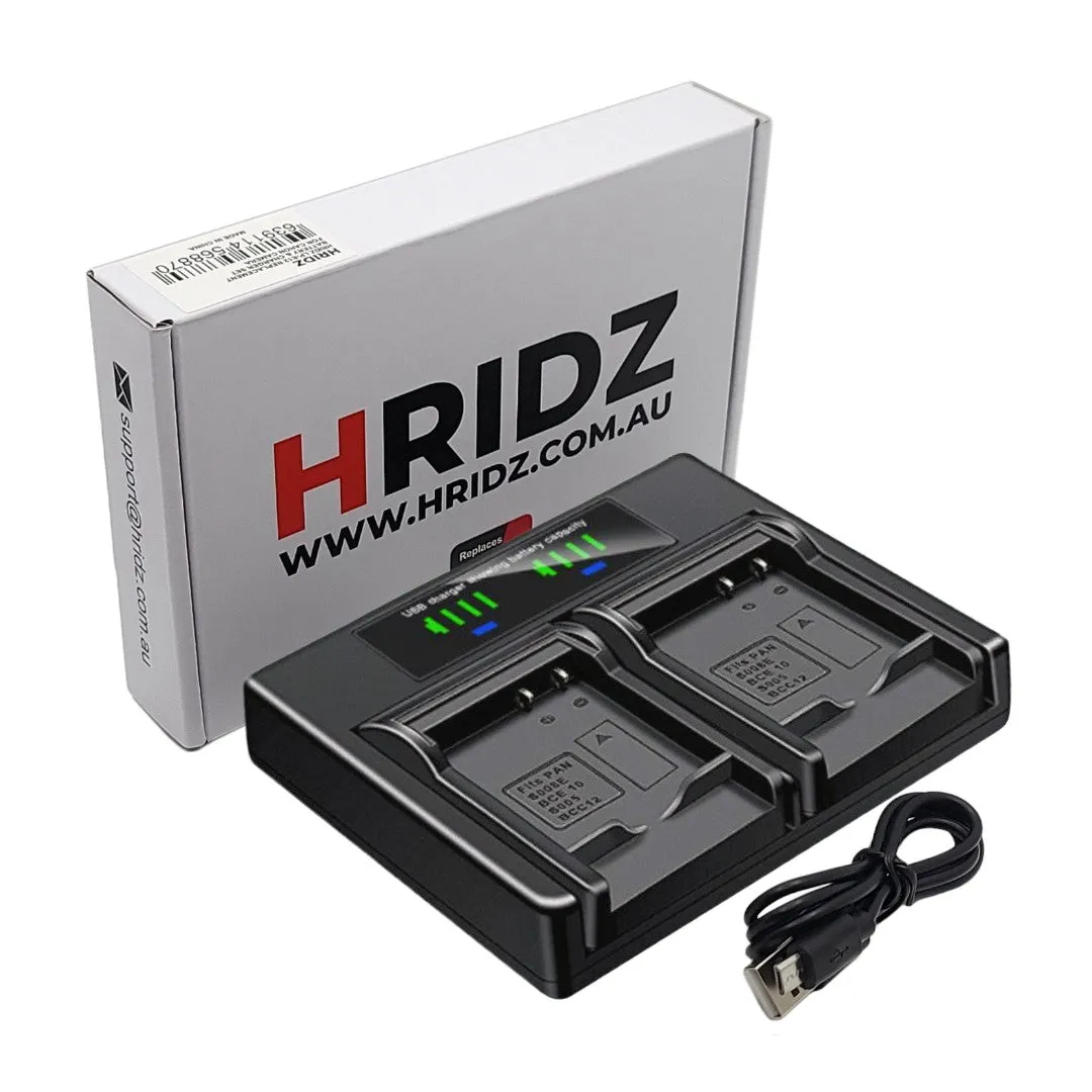 Hridz LP-E17 Batteries & Dual Charger For Canon EOS M6 200D 200D 77D 750D 760D 8000D