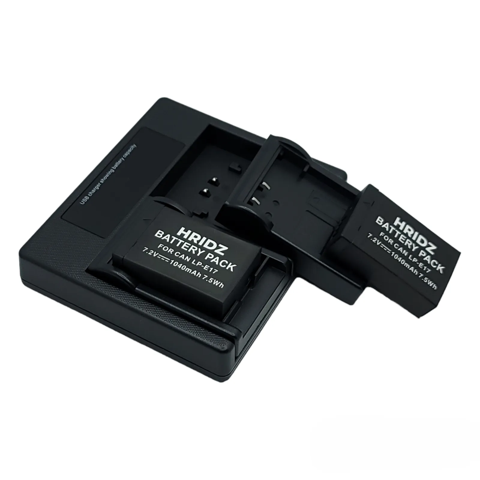 Hridz LP-E17 Batteries & Dual Charger For Canon EOS M6 200D 200D 77D 750D 760D 8000D