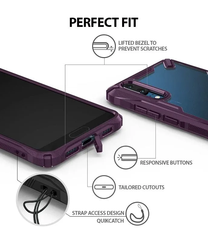 Huawei P20 Case FusionX Lilac Purple By Ringke