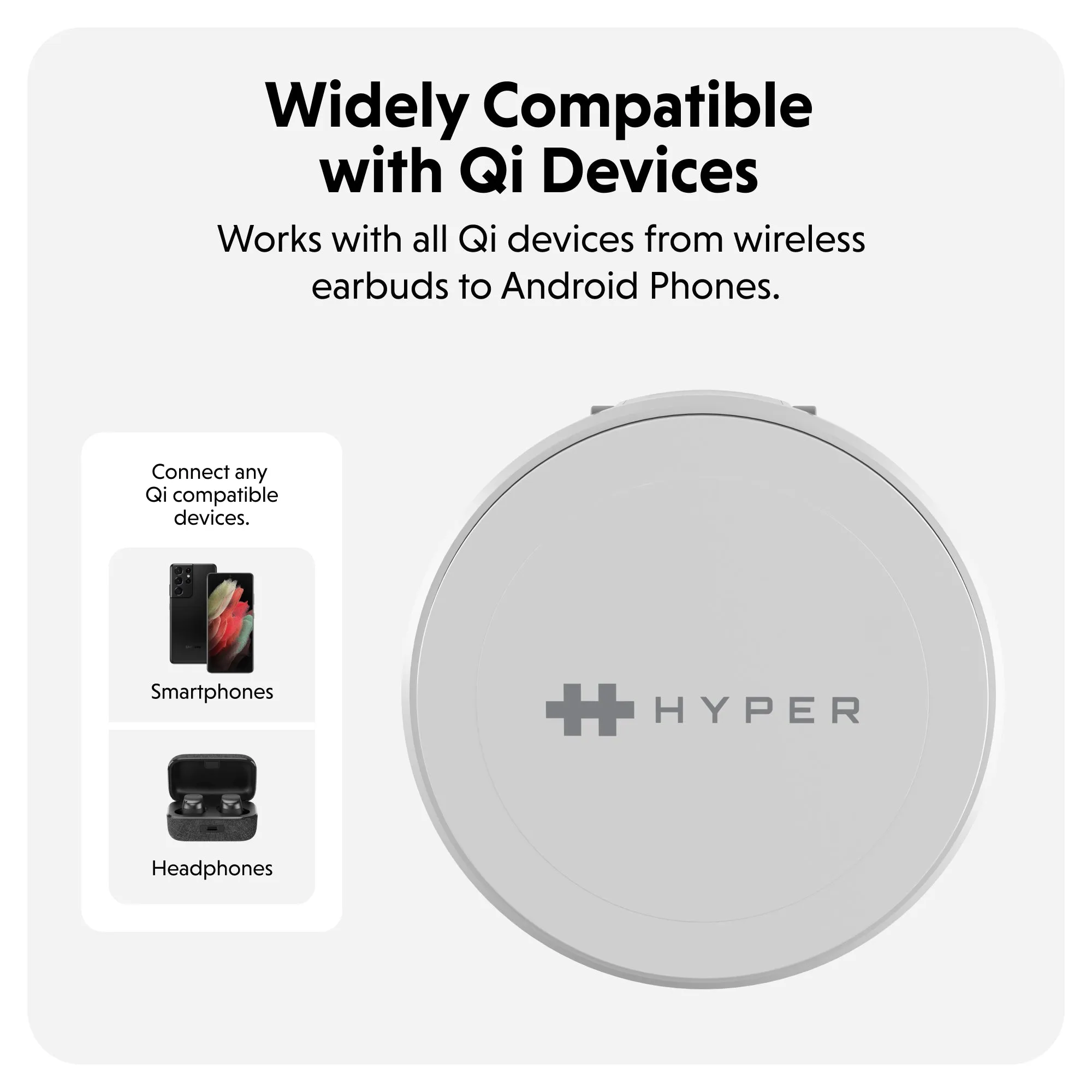 HyperJuice Qi2 2-in-1 Magnetic Charging Stand