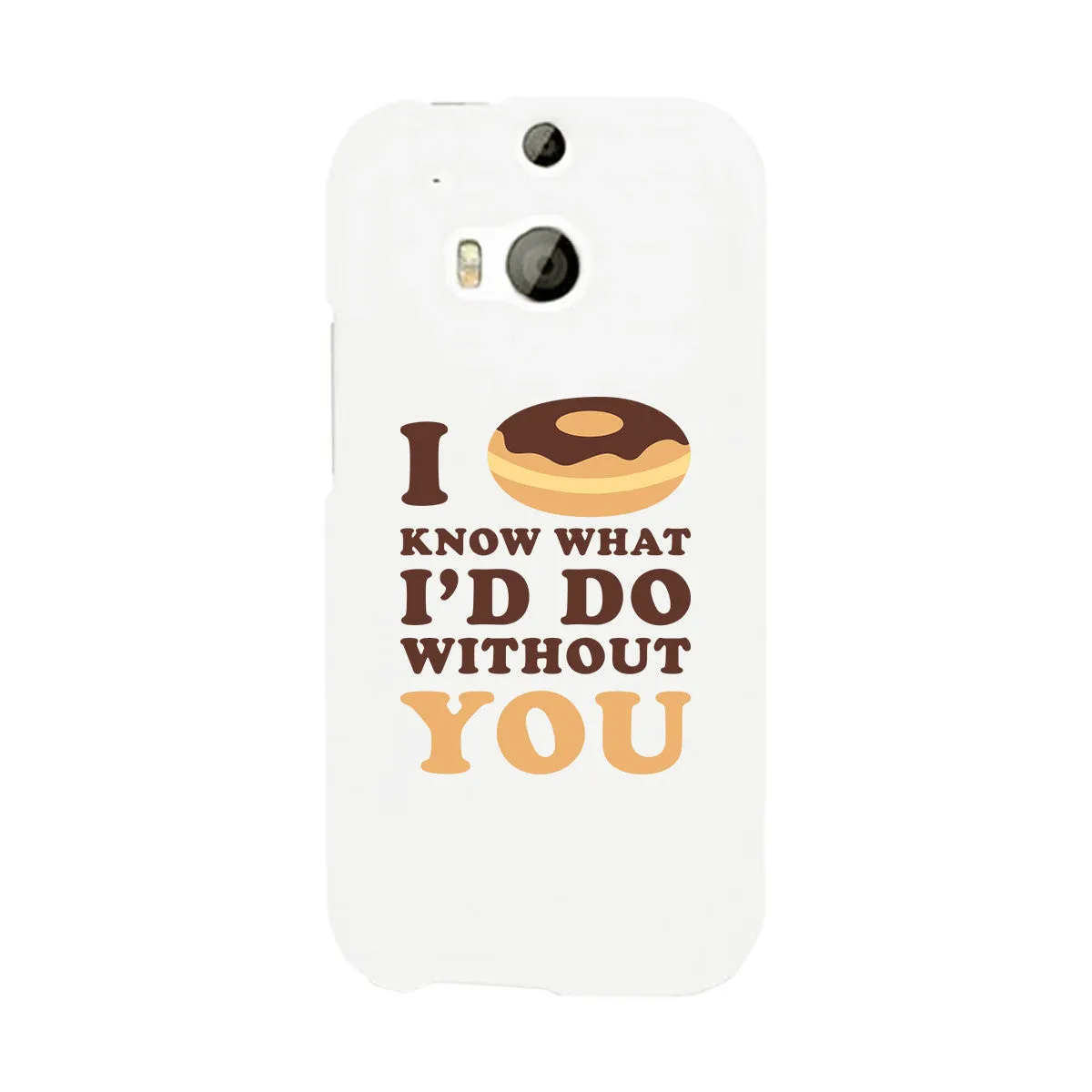 I Doughnut Know Black Phone Case Cute Graphic Design Slim