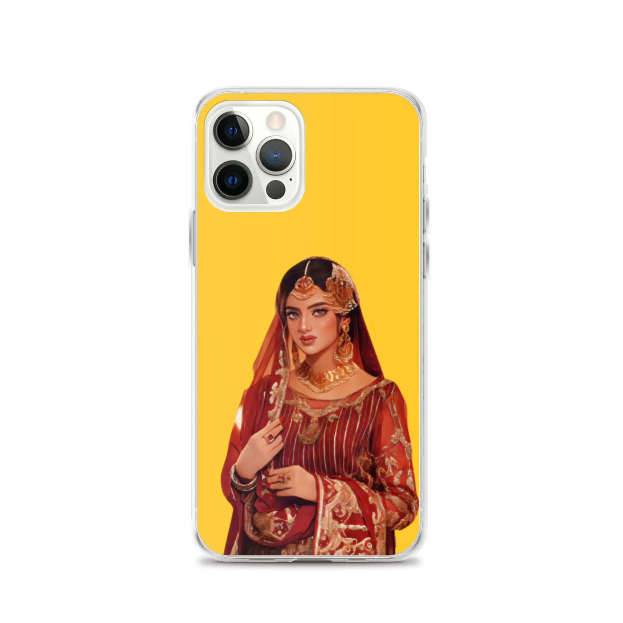 Indian bride illustration iPhone Case