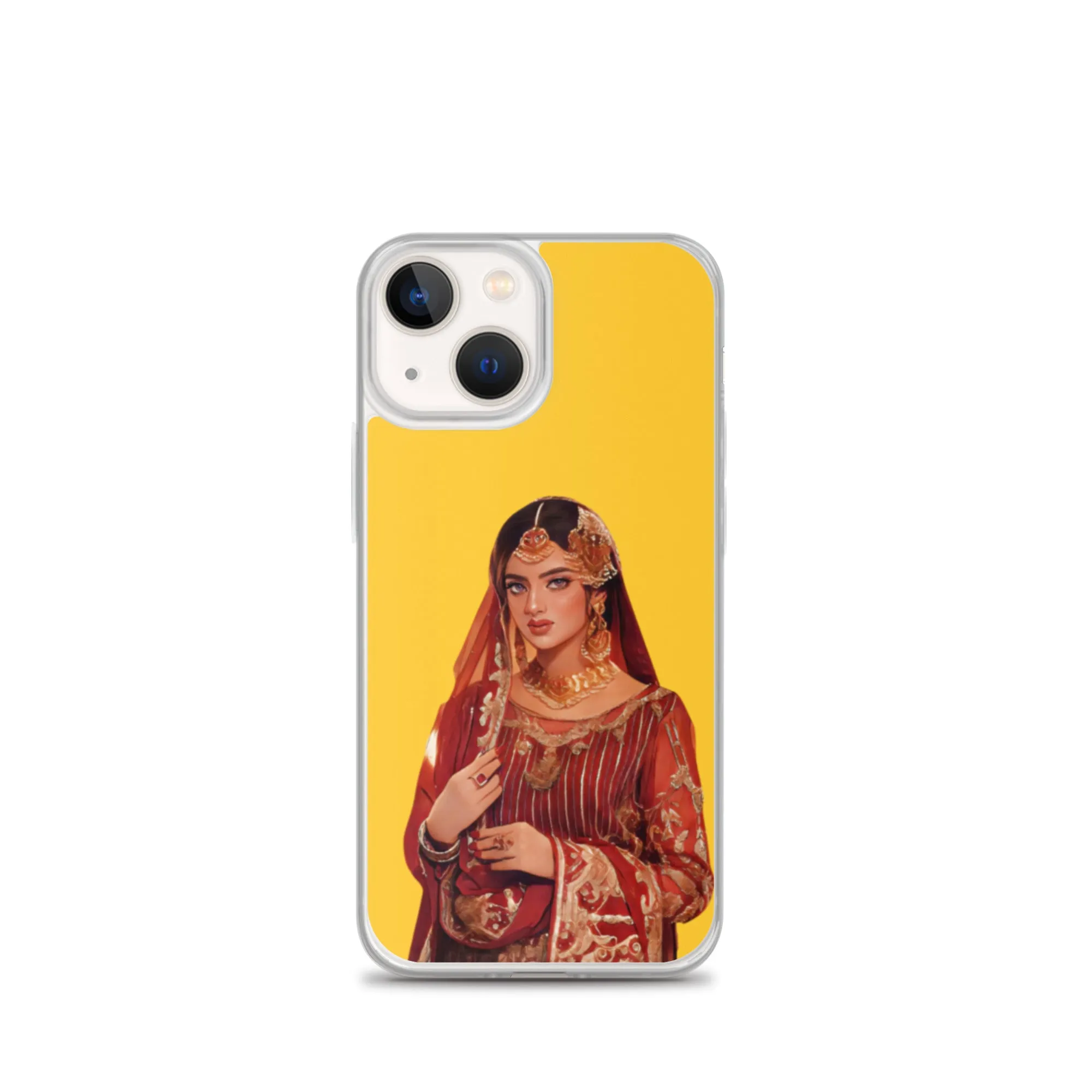 Indian bride illustration iPhone Case