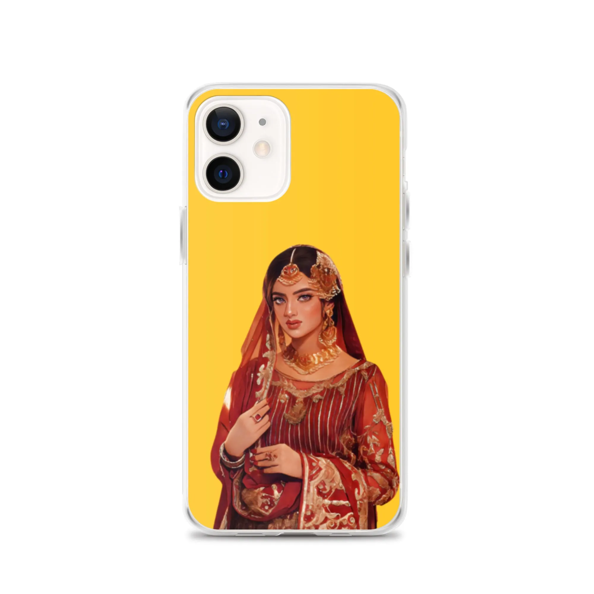 Indian bride illustration iPhone Case