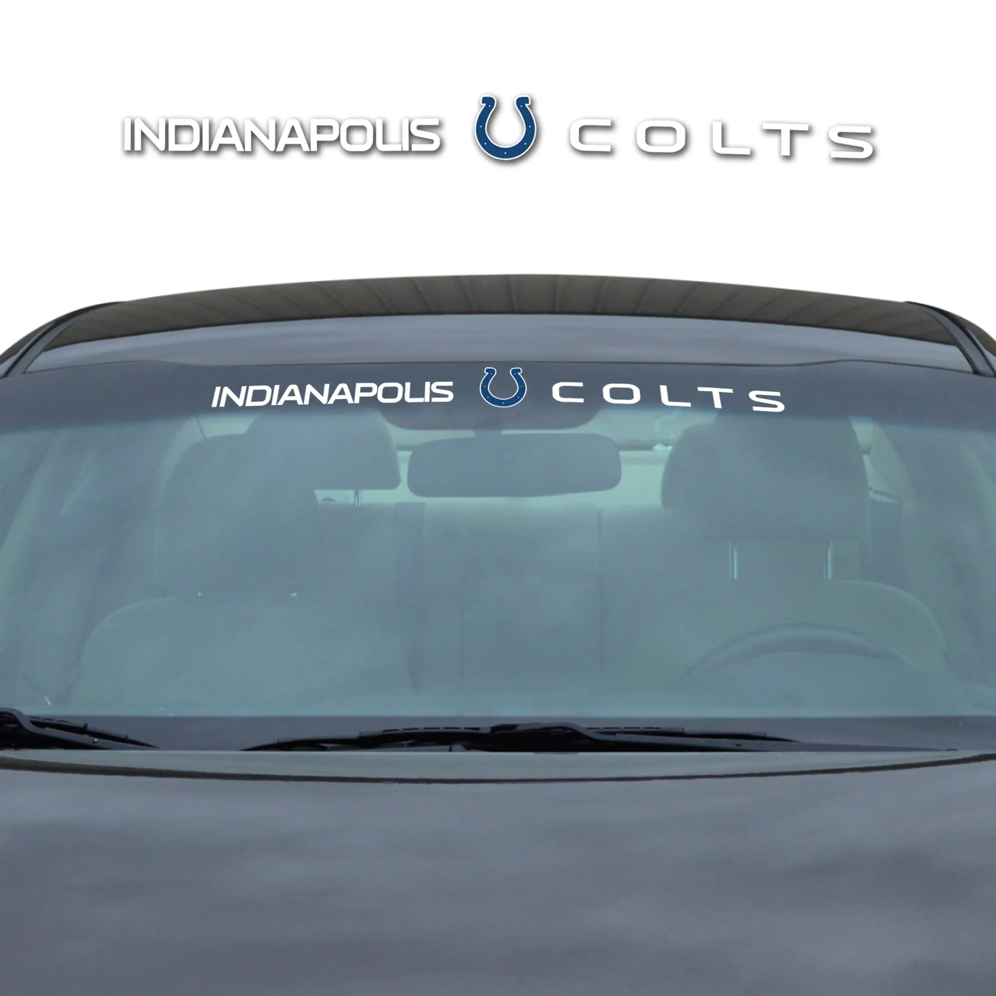 Indianapolis Colts Sun Stripe Windshield Decal 3.25 in. x 34 in.