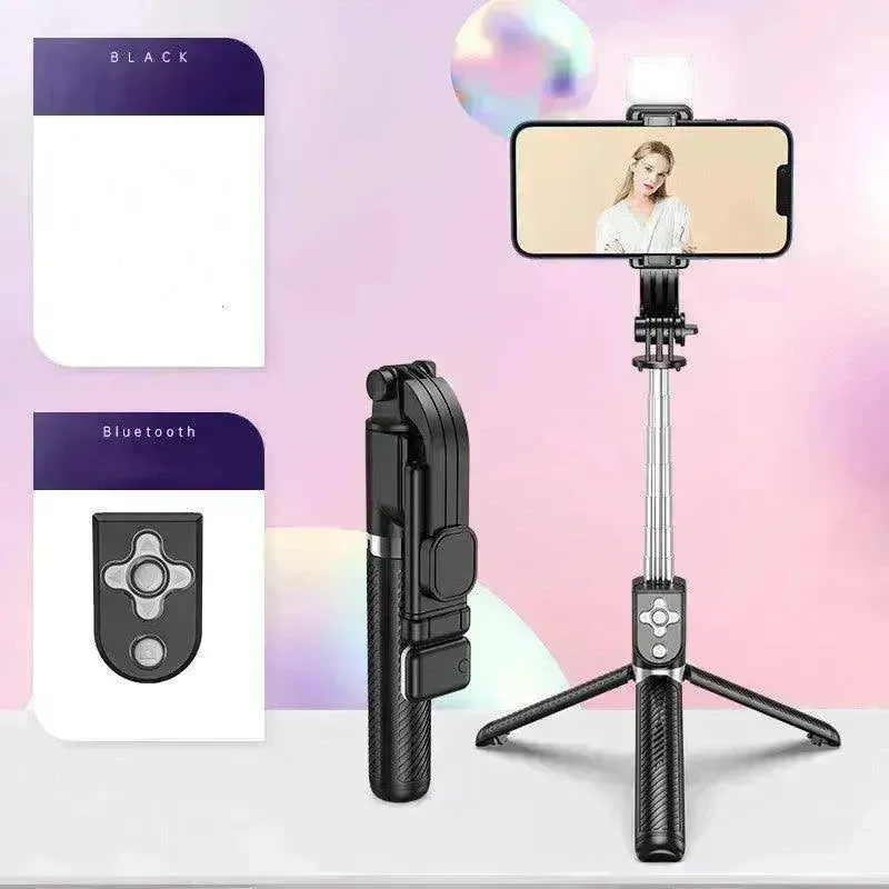 Integrated Selfie Stick Bluetooth Mobile Phone Live Streaming  Tripod Stand