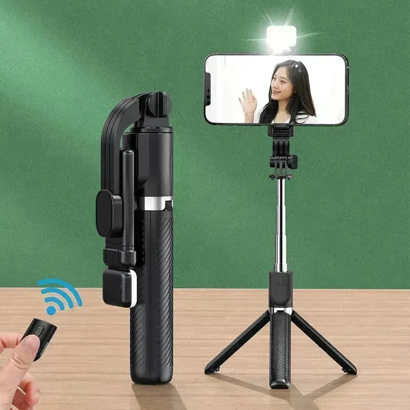 Integrated Selfie Stick Bluetooth Mobile Phone Live Streaming  Tripod Stand