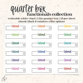 Internet || Quarter Box Planner Stickers