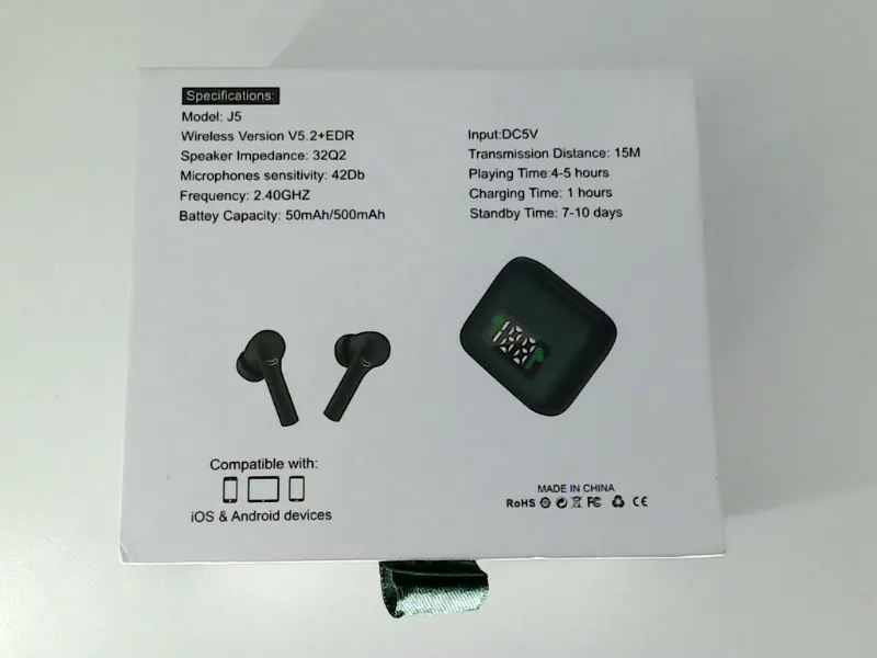 J5 Retro & Style Other Original Quality Wireless Earphone