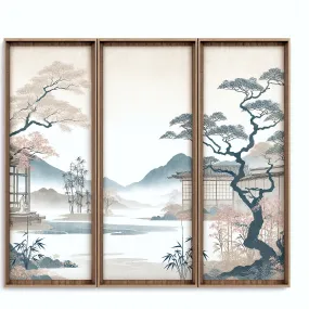 japanese wall art panels