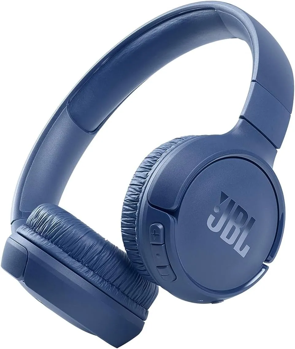 JBL Tune510BT Wireless On-Ear Headphones - Bluetooth 5.0, 40 Hours Battery, Speed Charge (Blue)