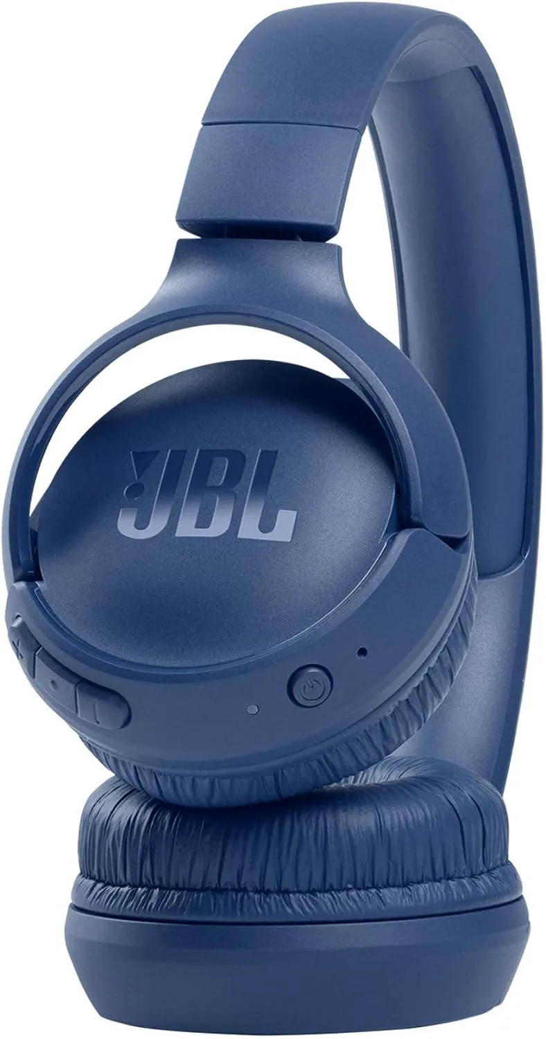 JBL Tune510BT Wireless On-Ear Headphones - Bluetooth 5.0, 40 Hours Battery, Speed Charge (Blue)