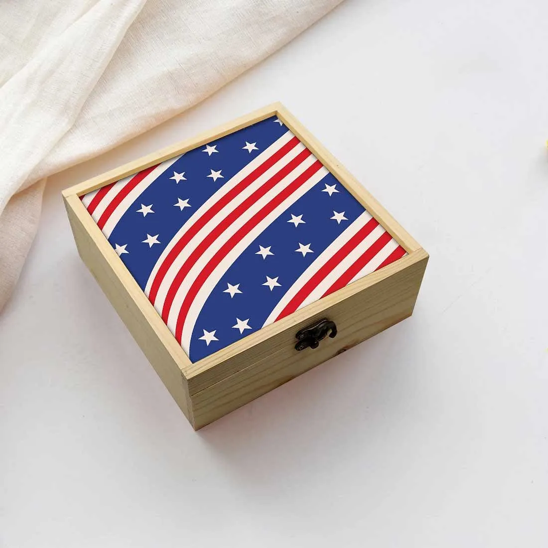 Jewellery Box Makepup Organizer -  Flag