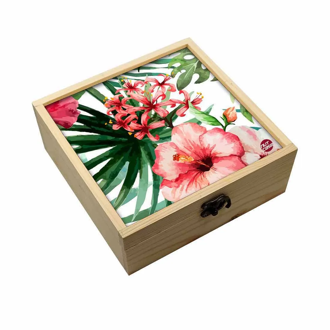 Jewellery Box Makepup Organizer -  Hibiscus