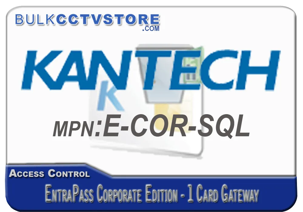 Kantech E-COR-SQL EntraPass Corporate Edition - 1 Card Gateway