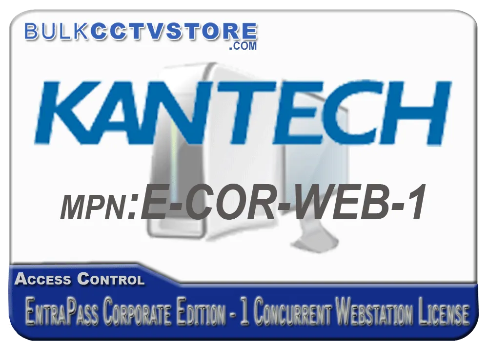 Kantech E-COR-WEB-1 EntraPass Corporate Edition - 1 Concurrent Webstation License