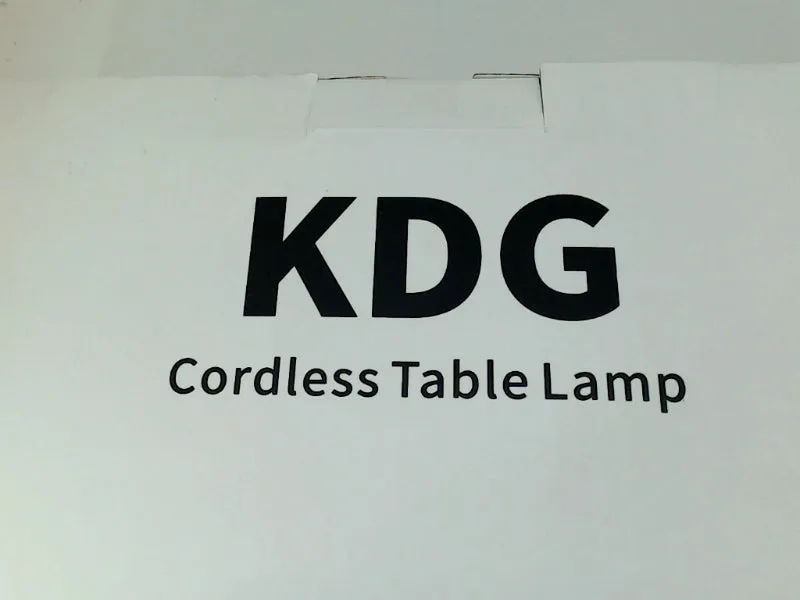 KDG Cordless Wireless Table Lamp Black