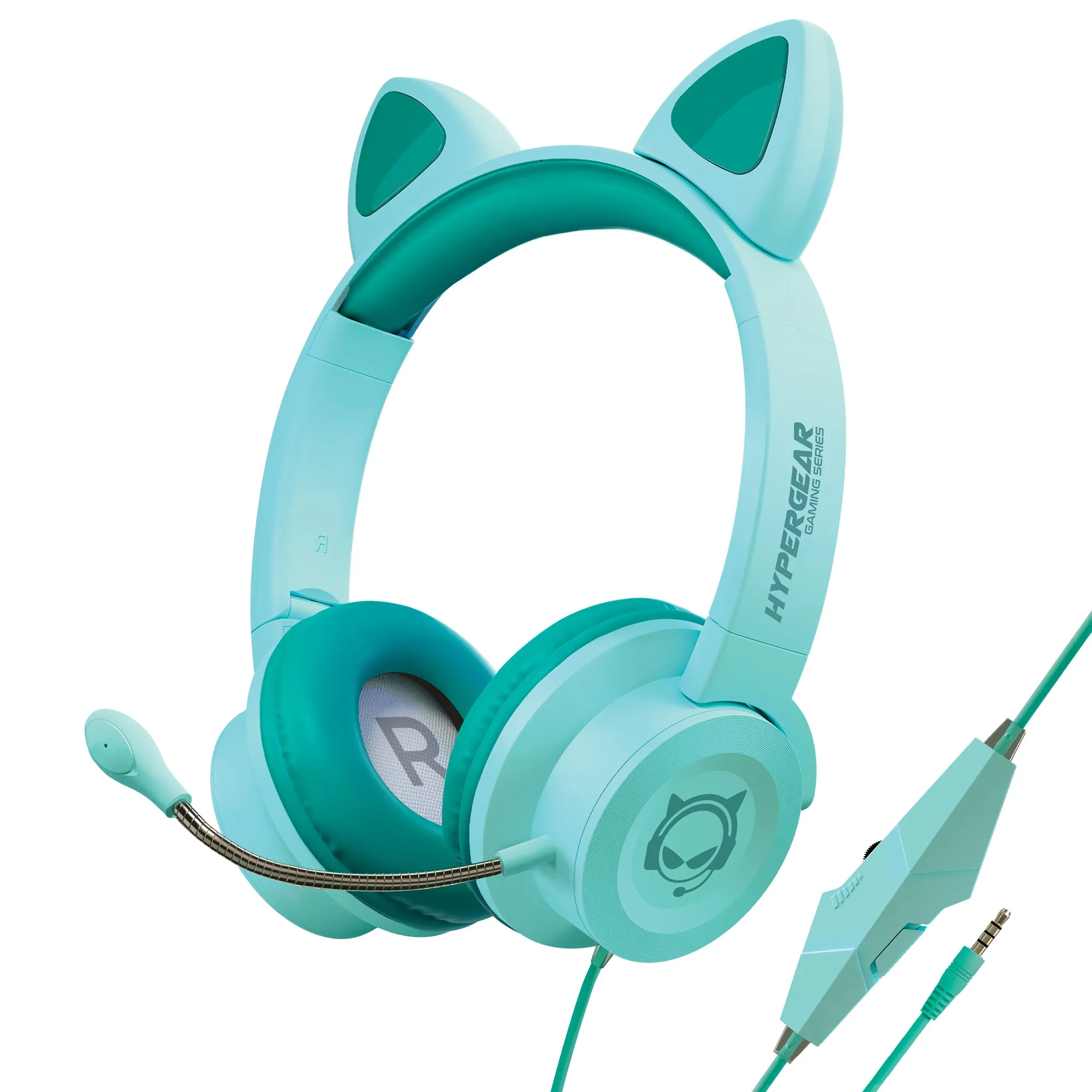 Kombat Kitty Gaming Headset Teal