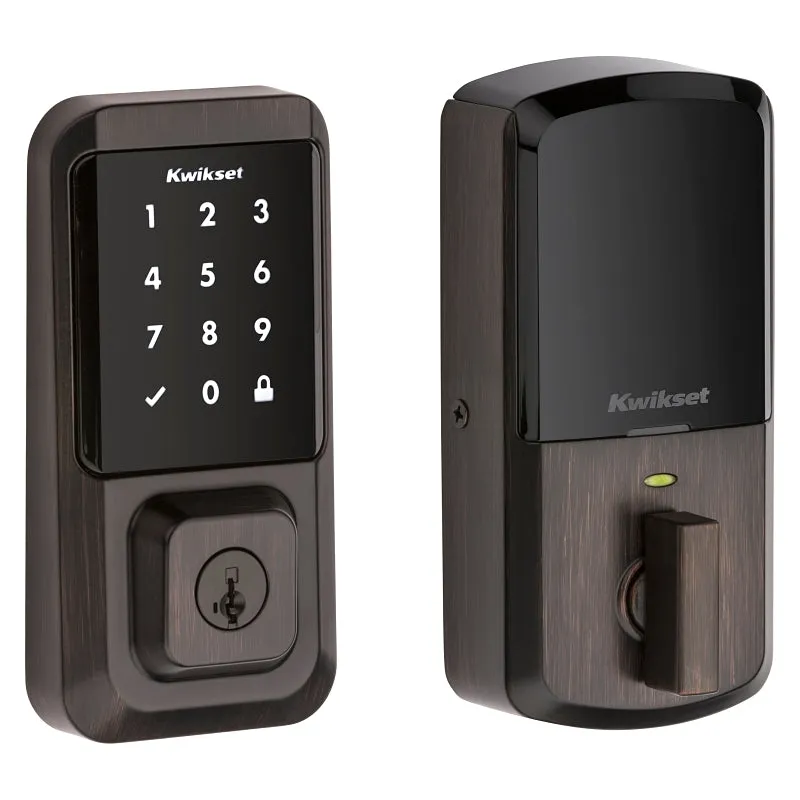 Kwikset Halo Series 939 WIFI TSCR 11P Electronic Deadbolt, Venetian Bronze, Residential, AAA Grade, Zinc :EA: QUANTITY: 1