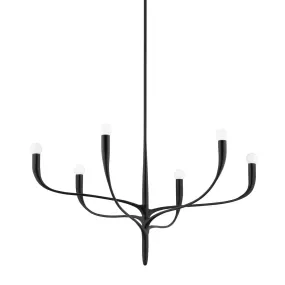 Labra 36 in. 6 Lights Chandelier iron finish