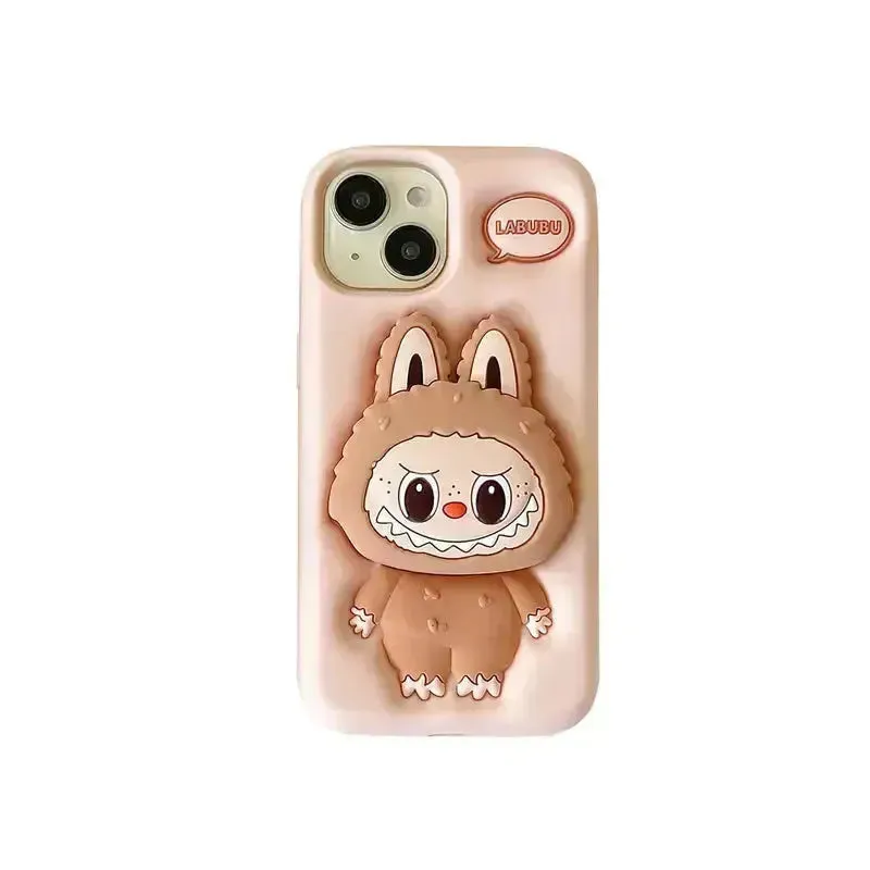 Labubu Bracket Style Phone Case (For iPhones)