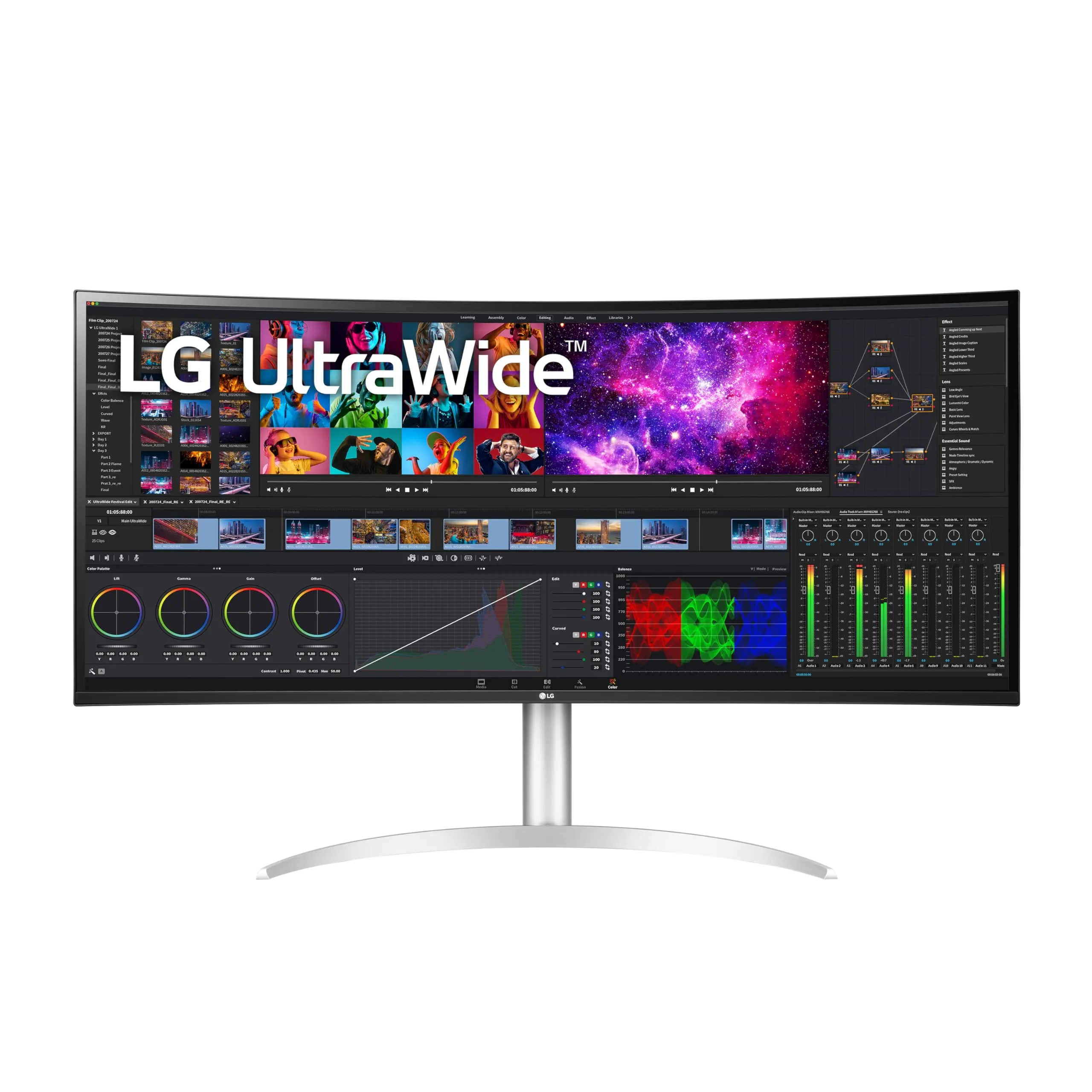 LG 40 UltraWide Curved 5K2K Nano IPS Display with HDR10 Thunderbolt 4