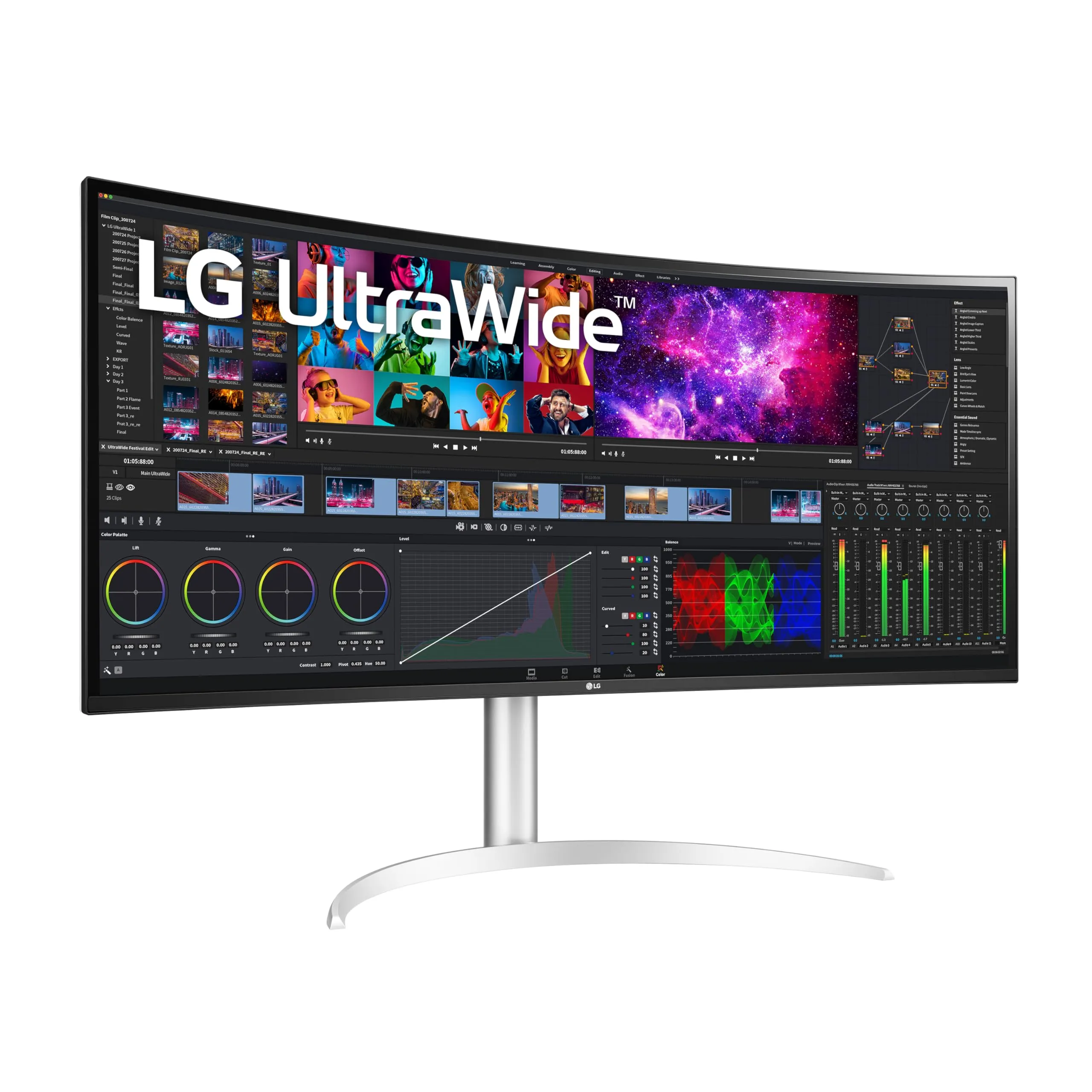 LG 40 UltraWide Curved 5K2K Nano IPS Display with HDR10 Thunderbolt 4