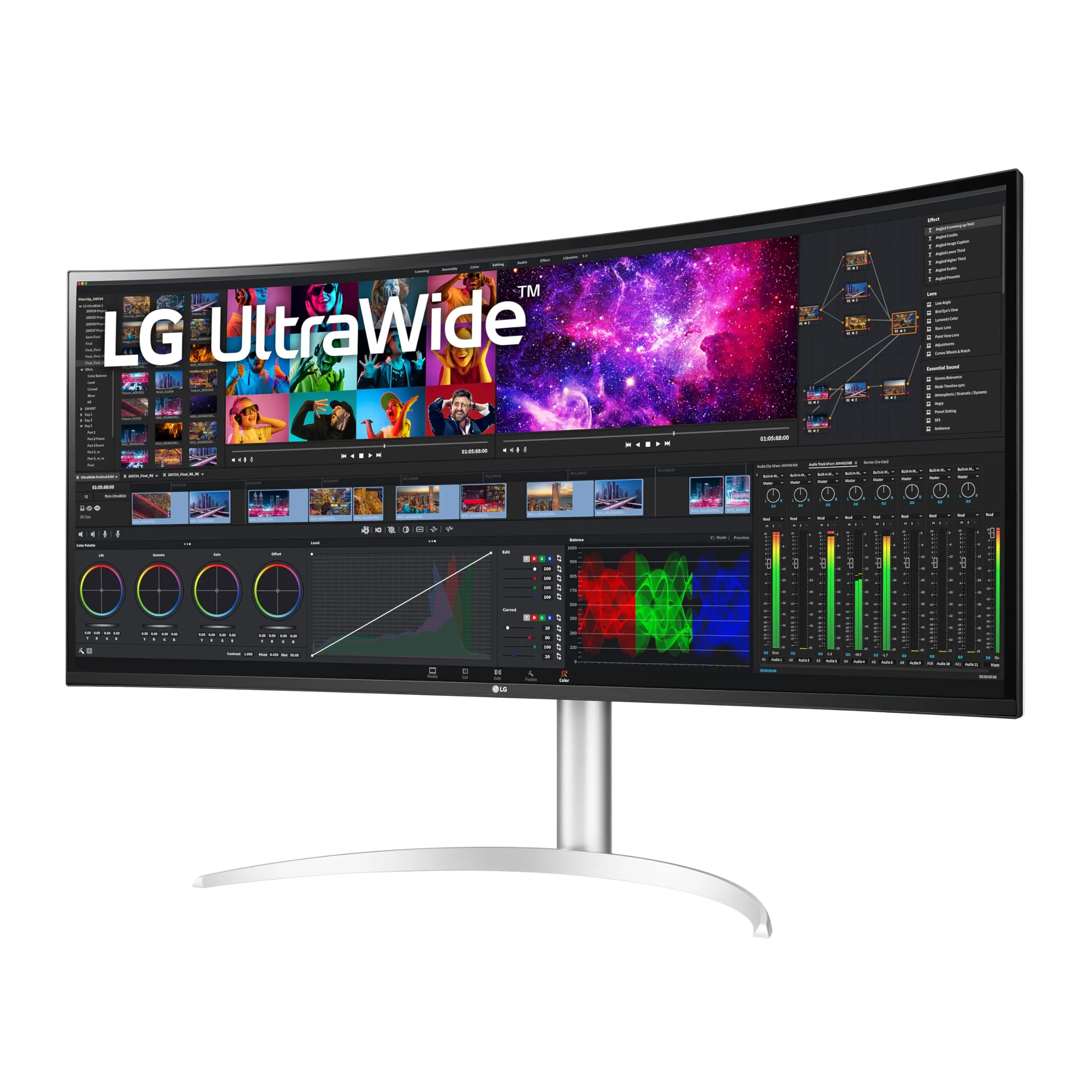 LG 40 UltraWide Curved 5K2K Nano IPS Display with HDR10 Thunderbolt 4