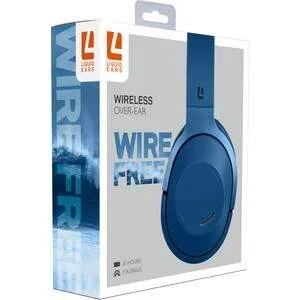 Liquid Ears Wireless Over-Ear Headphones - White/ Blue/ Pink